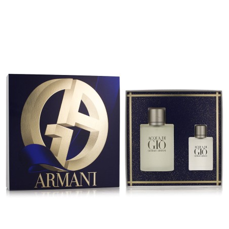 Set mit Herrenparfüm Giorgio Armani Acqua Di Gio EDT 2 Stücke