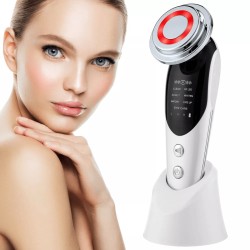 Gesichtsmassagegerät mit Radiofrequenz, Phototherapie und Elektrostimulation Drakefor QLINIQ A Weiß 3 Stücke