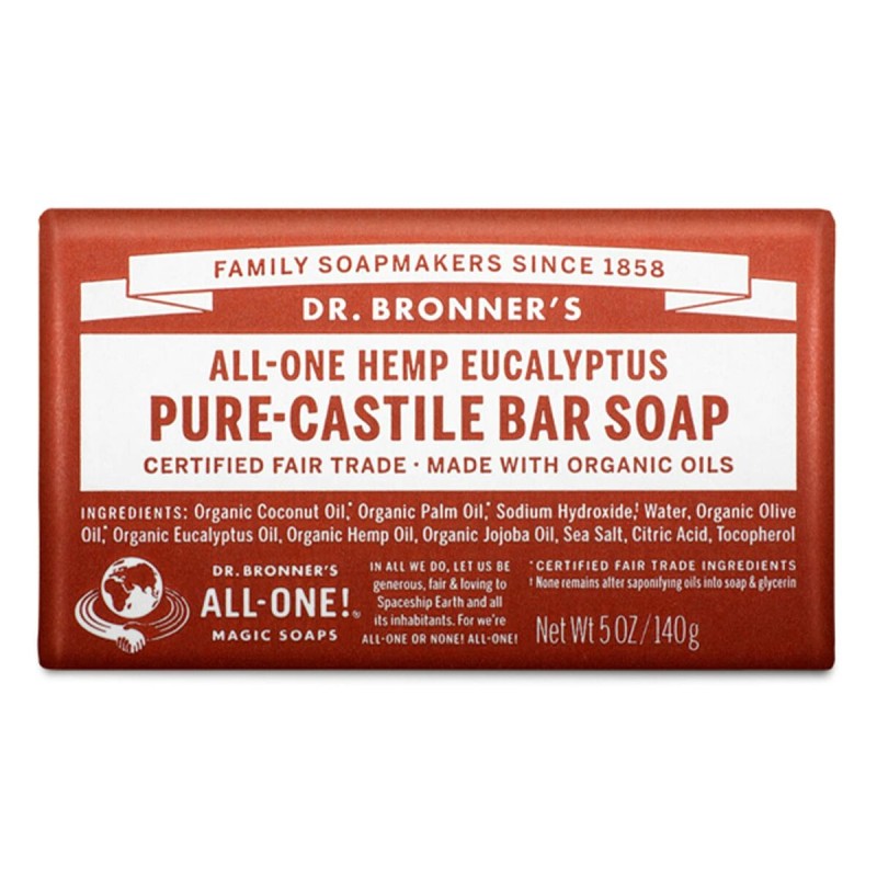 Stück Seife Dr Bronner's 140 g Eukalyptusbaum